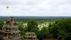 AirBalloon above Angkor Thom, Siem Reap